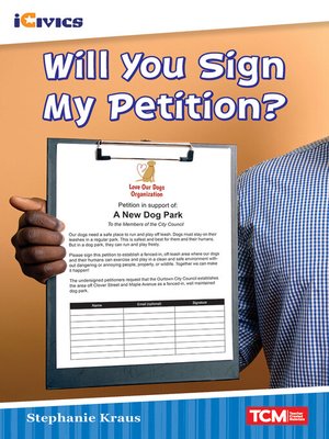 cover image of Will You Sign My Petition?
